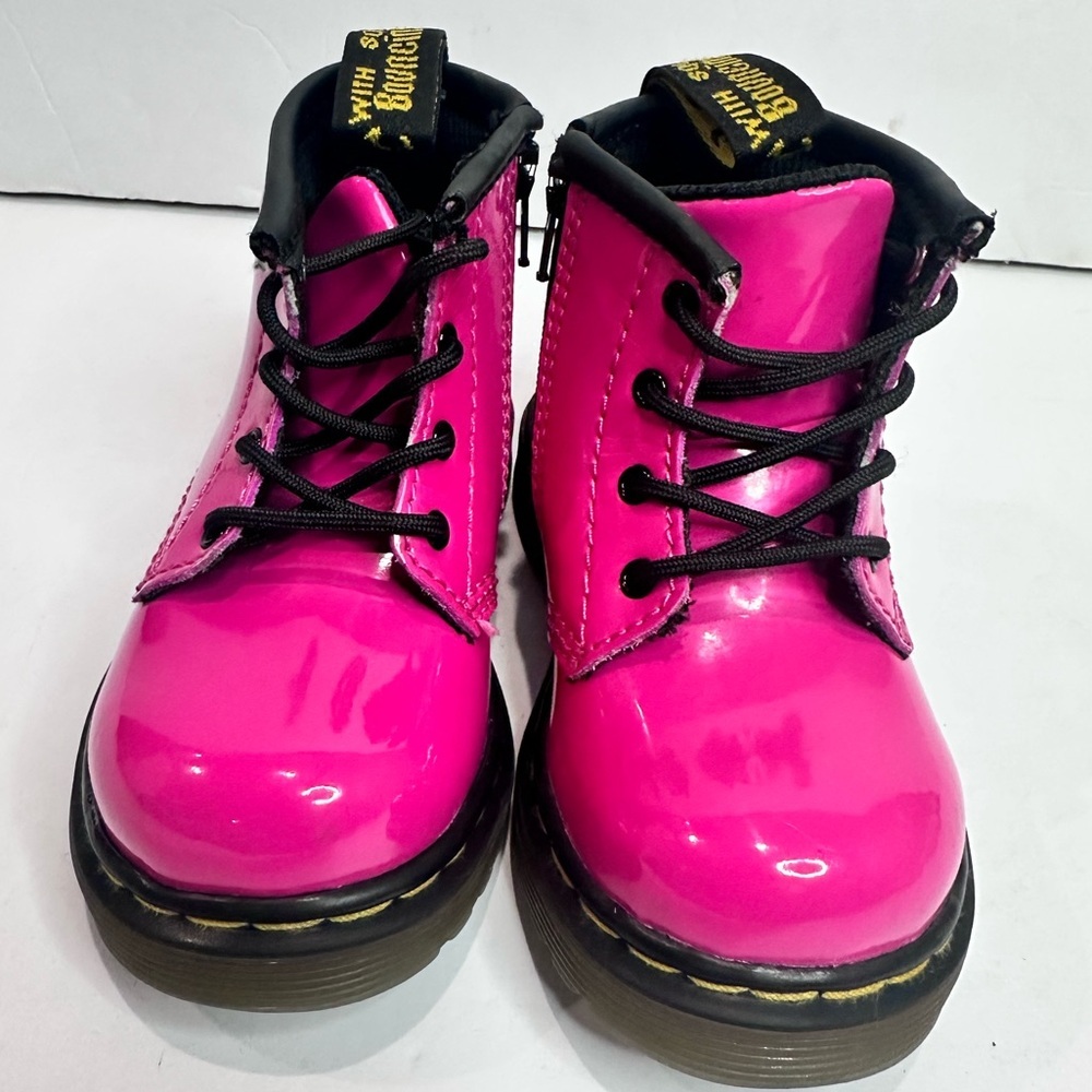 Dr. Marten’s Bright Pink Lace-Up Boots - Picture 3 of 8